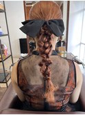 ポニーテールでつくるポコポコヘアアレンジ　【延山styling】