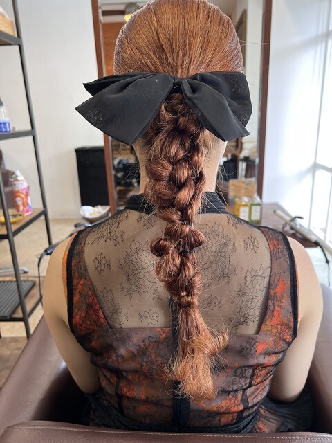 ポニーテールでつくるポコポコヘアアレンジ　【延山styling】