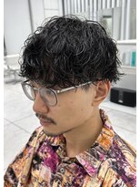 エース 岡崎店(Ace)&nbsp;波巻きパーマ　ツーブロック　メンズマッシュ