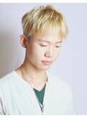 ハイトーンブリーチメンズツーブロック