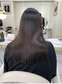 酸性縮毛矯正/似合わせカット/レッドブラウン/フルバング