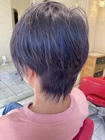 マイノリティー(Minority Produced By TOPHAIR)&nbsp;【脱白髪染め】白髪ぼかしブリーチ　グレイ系ブルー