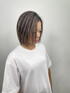 カルフール ロコ 草加西口店(Carrefour LOCO) ヘイリーボブ×バレイヤージュ