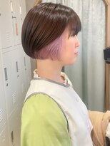 ロンドシエル 横浜(Lond ciel)&nbsp;メルティカラー似合わせカットウェーブミディアムボブ/横浜