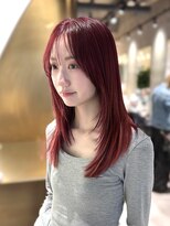 ヨーク(yoke)&nbsp;【yoke×RYO】チェリーレッド/レイヤーカット/レイヤー/立川