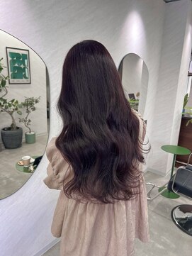 トーン(tone) ピンクブラウン×韓国風レイヤーカット