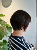 ミニウルフやわらか丸みショートボブ