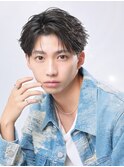 【LIPPS天神】ツーブロックショートマッシュ×フェザーパーマ