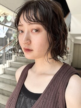 トリッカ 銀座(tricca) ボブパーマ/ウェーブヘア/イメチェン/クセ毛風パーマ