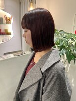 リアン(Lien)&nbsp;ワイドバング/タイトボブ/ぷつっとボブ/ボルドーカラー/暖色