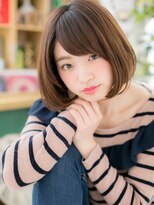 カバーヘアアンドスパ ブリス 浦和(COVER HAIR&SPA bliss)&nbsp;大人かわいいインナーカラー前下がりミニボブh4浦和20代30代40代