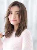 髪質改善オリーブブラウンレイヤーカットs小山20代30代40代