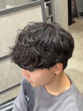 スイッチ(men's SWITCH) 大分県無造作シャドウパーマ刈り上げレイヤーショートツーブロ