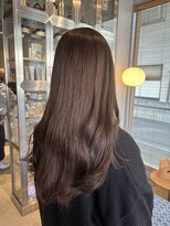 オーガニック リブ 川越(organic+live) 春の暗めグレージュ◎透明感カラーロングウルフレイヤー