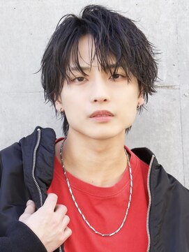 エイド 本店(aid) 無造作ソフトツイストショートコンマバングウルフ