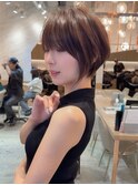 □クールショート/顔周りカット/前髪白髪/30代40代50代/錦糸町