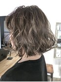 ハイライトクリアベージュボブ