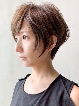 アルバム 銀座(ALBUM GINZA) ブラウンショート_フォギーベージュウェーブパーマ_ba294942