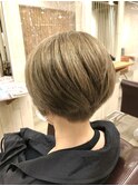 ミルクティーベージュ刈り上げショート/亀戸/錦糸町/平井