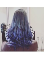 ヘアーメイク ナユタ(hair make nayuta) ダブルカラーブルーグラデーション