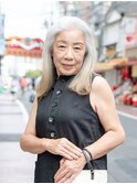 【えがお美容室】50代に人気☆大人エレガントロングスタイル