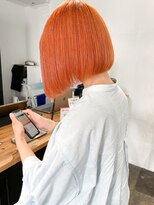 ヴェルダ 池袋店(verda)&nbsp;【verdaお客様】ミニボブ.オレンジカラー　mizuno