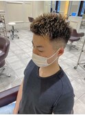 MEN'S HAIR フェード×ブリーチ