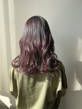 エイミー(Aimee) Aimee 町田　プラムグラデーション×ナチュラルミディ