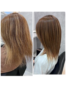 アイディール 心斎橋店(:ideal) 20代30代40代☆広がる系癖毛にもオススメの酸性ストレート☆