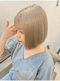 2ブリーチ×ホワイトベージュ【ブロンドカラー】
