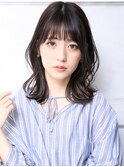大人可愛い小顔美髪ツヤ髪大人ガーリー外ハネボブA4