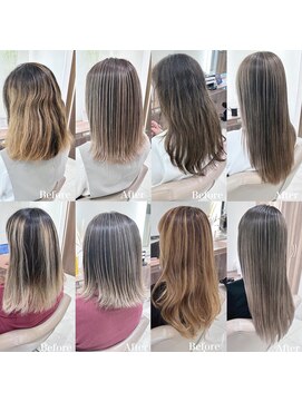 アッシュ 大宮店(Ash) ブリーチトラブル改善　ハイライトバレイヤージュ