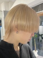 ジエクト カナウ(The Ect canow)&nbsp;メンズウルフ/ミルクティーベージュ/韓国風/メンズライク