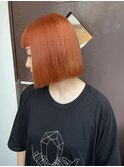 10代20代30代/ボブ/ミニボブ/オレンジカラー［溝の口］