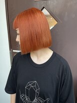 サロンドミルク 溝の口店(salon de MiLK)&nbsp;10代20代30代/ボブ/ミニボブ/オレンジカラー［溝の口］