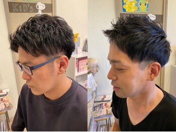 ルプラ アンテ(le-pla Ante)の写真/【流行のカットも、パーマも！】簡単スタイリングで束感も◎いつもカッコよくキマるスタイルに＊