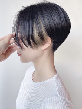 モリオフロムロンドン 原宿本店(morio from London) 【morio 原宿】刈り上げハンサムショートインナーカラー