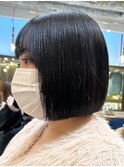 ぱつっとボブ☆美髪ボブ/美髪矯正[北千住]