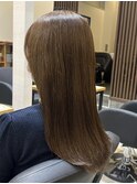 髪質改善トリートメントミルクティーベージュカラーくびれヘア