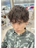 【スパイラルパーマ×メンズマッシュ】