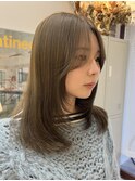 【Lookat】20代30代40代 オリーブベージュ レイヤー