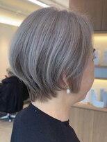 ソワネ 表参道(soigne)&nbsp;ショートボブくびれショートヘア顔周りレイヤー白髪ぼかし30代