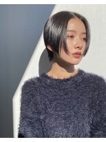 エアー 青山(AIR) 丸みショートシースルーバングくびれショートボブミニボブ