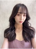 韓国風巻き髪