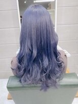 デイズ(days)&nbsp;ゆるふわロング/ネイビーブルー/パープルアッシュレイヤーカット