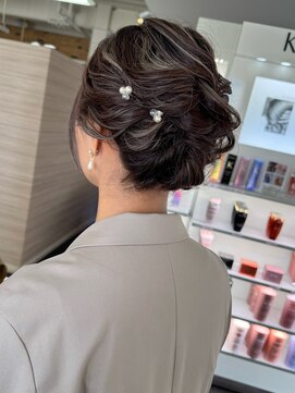 キャパジャストヘアー(CAPA just hair) 結婚式お呼ばれ二次会パーティーヘアアレンジ