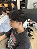 フェザーショート/サーフカール/シャドウパーマ/men's/船橋