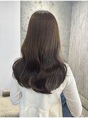 ミディアムヘア暗めカラー/デザインカラー/フェイスフレーミング