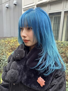 ホープ(hope) ハイトーン/水色/ブルーカラー/ブリーチ/大阪梅田