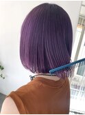 色落ちまで楽しめるラベンダーカラー/まとまりボブ
